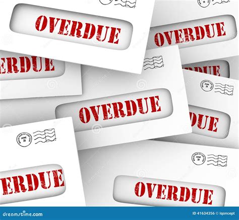 Payment Overdue Word Stamp Cartoon Vector 84751691