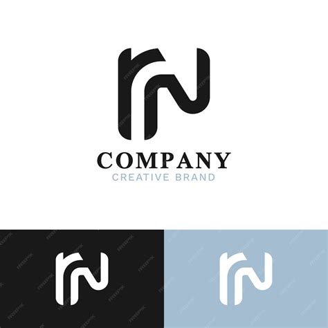 Premium Vector Flat Design Rn Monogram Logo