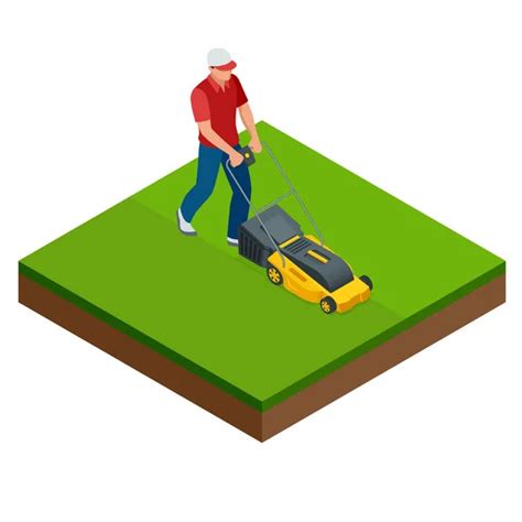 100000 Man Mowing Lawn Vector Images Depositphotos