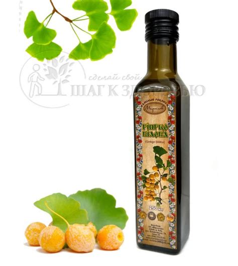 Настойка Гинкго Билоба (Ginkgo) 250 мл | Шаг к здоровью | Kredo-Shop