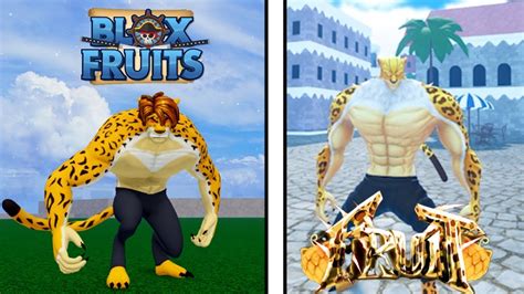 Leopard Fruit In Blox Fruits Vs Fruit Battlegrounds Youtube