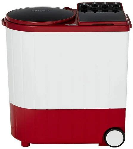 Kg Whirlpool Semi Automatic Top Loading Washing Machine Red Black