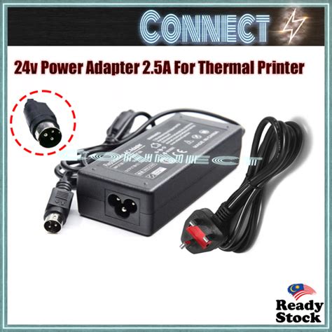 V A Power Adapter Pin For Thermal Printer Adapter Thermal