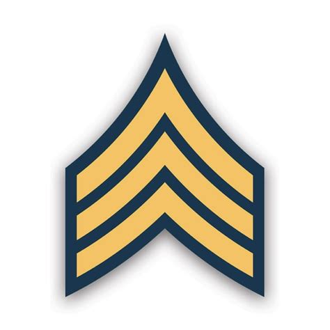 E 5 Sergeant Insignia Sticker Decal Self Adhesive Vinyl