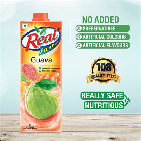 Buy Real Fruit Juice Guava 1l Pack Of 2 Online At Lowest Price In