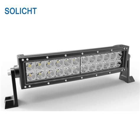 SOLICHT 13 5 72W Off Road LED Light Bar Curved Combo Spot Flood 12V