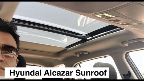 Panoramic Sunroof Of Hyundai Alcazar 7 Seat Creta Based Suv Youtube