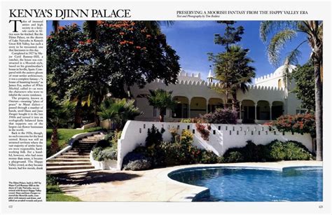 Kenyas Djinn Palace Architectural Digest January 1999 Unique