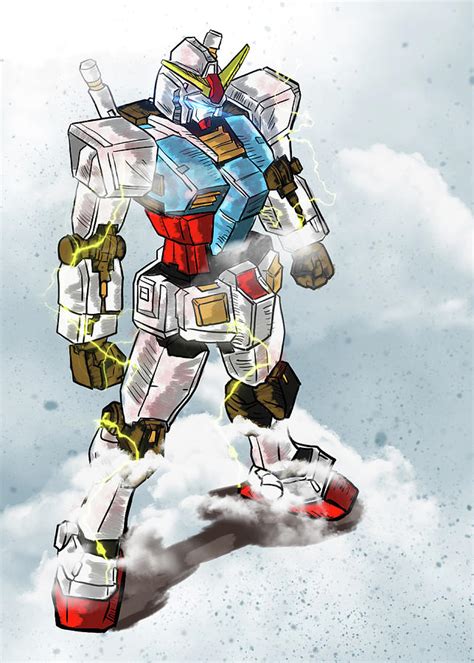 Gundam RX 78-2 Digital Art by Arychie Surya Despratama - Fine Art America