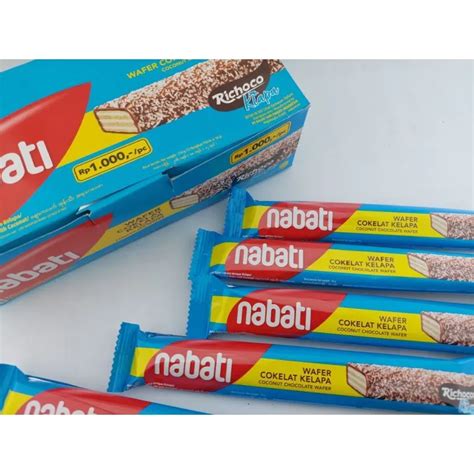 Nabati Wafer Cokelat Kelapa 1 Box 12 X 18 Gram Nabati Wafer Kelapa