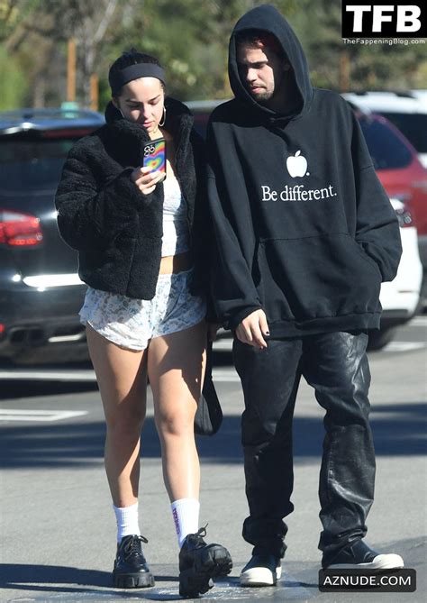 Addison Rae Sexy Seen Showing Off Her White Laced Lingerie After Lunch With Omer Fedi In Los