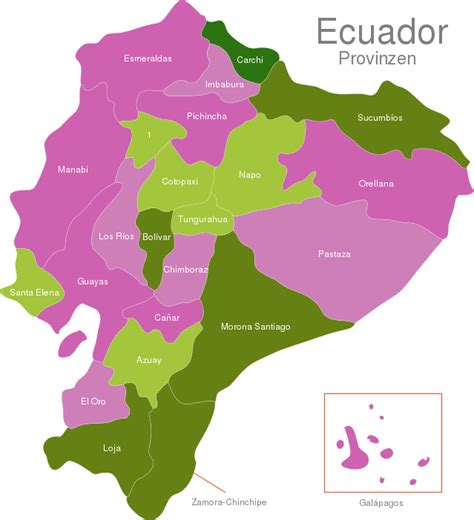 Ecuador Map Regions