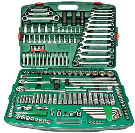 TK 163 Tool Kit 163PCs Socket Combination Wrench Set 1 4 3 8 1