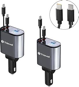 Amazon Thlevel Retractable Car Charger In Usb C Fast Charger