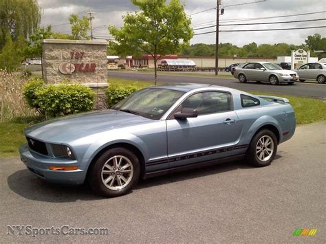 2005 Ford Mustang V6 Deluxe Coupe In Windveil Blue Metallic 157438 Cars