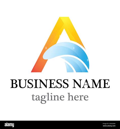 A Letter Logo Business Template Vector Icon Stock Photo Alamy