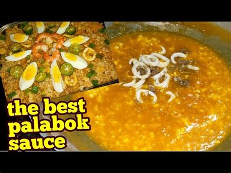 THE BEST PALABOK SAUCE RECIPE QUICK AND EASY YouTube