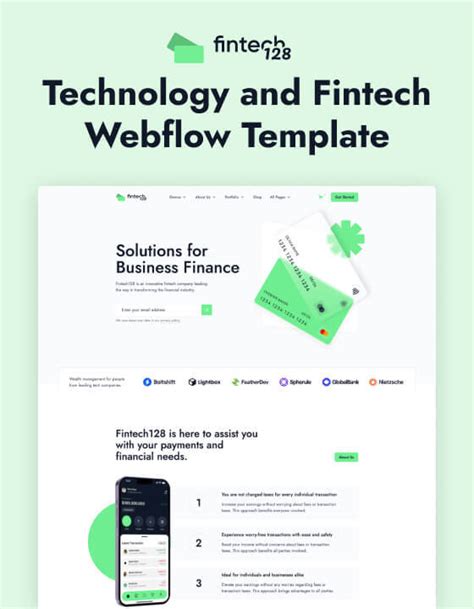 Fintech 128 Finance HTML5 Responsive Website Template