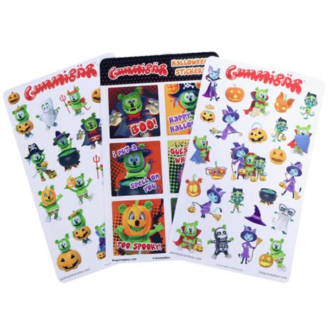 Gummibär (The Gummy Bear) Halloween Sticker Sheet Set – GummyBearShop