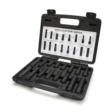 Steelman 16 Pc Locking Lug Nut Master Set Wheel Lock Key Removal Tool Kit 78537 Ebay