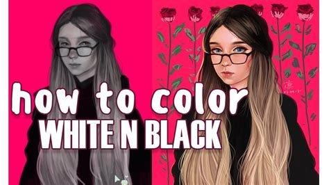 ♥ Как я крашу чёрно-белые портреты ♥ Покрас в Krita ♥ - YouTube