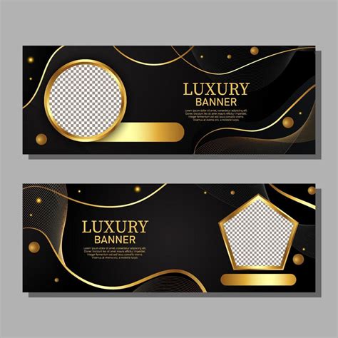 Gradient Golden Luxury Banners 11135633 Vector Art At Vecteezy