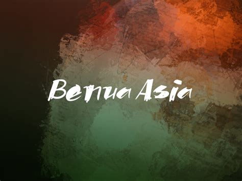 Benua Asia font