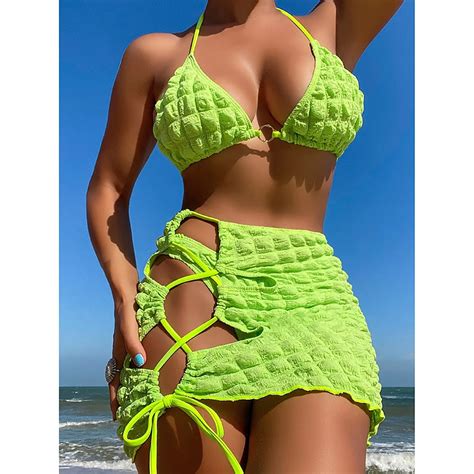 On Sale Women S Swimsuits Womans Swimsuit Himiway Women Split Retro Bikini Beach Swimsuit