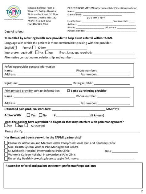 Fillable Online External Referral Form C Fax Email Print Pdffiller