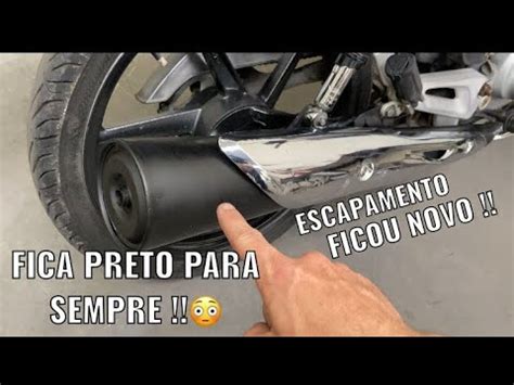 Como Deixar Seu Escape Preto Para Sempre Tinta Eterna Youtube