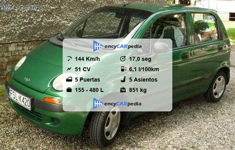 Daewoo Matiz Ficha T Cnicas Rendimiento Dimensiones