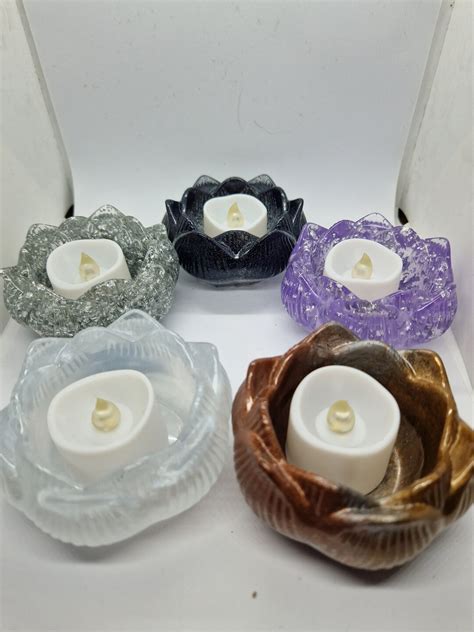 Lotus Flower Tealight Holder Etsy