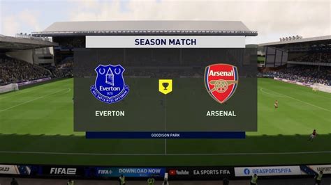 Fifa Toffees Vs Gunners Everton Vs Arsenal Seasons Multiplayer