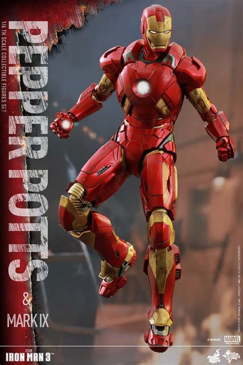 Exclusive Hot Toys Pepper Potts Iron Man Mark Ix Set Marvel Toy News