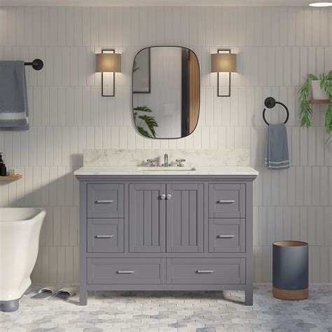 Amazon Paige Inch Bathroom Vanity Carrara Marine Gray