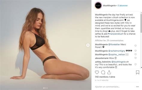 Maripier Morin dévoile de nouvelles photos en lingerie HabsolumentFan