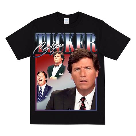 Tucker Carlson Homage T Shirt Tucker Carlson Face T Shirt Funny