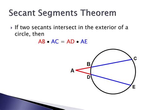 Ppt Secants Tangents And Angle Measures Special Segments In A