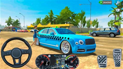 New Bentley Mulsanne Car Driving In Miami City Taxi Sim 2022 16