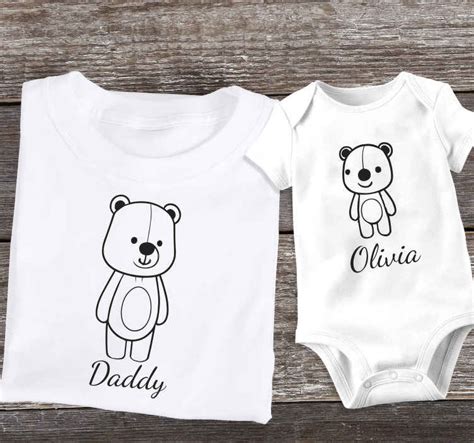 Daddy Bear Fathers Day Matching Shirts Tenstickers