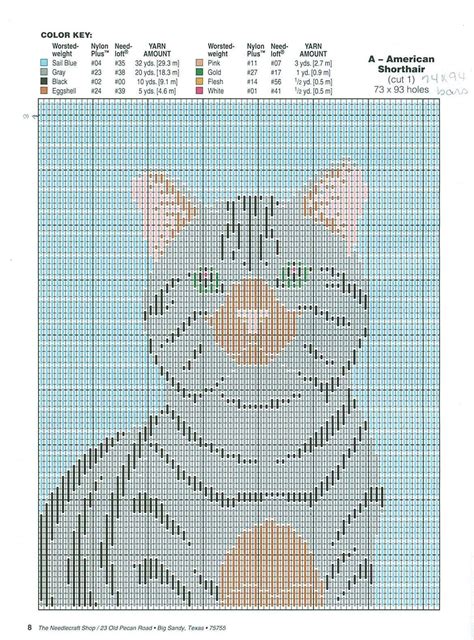 Cat Portraits Plastic Canvas Patterns Plastic Canvas Crafts