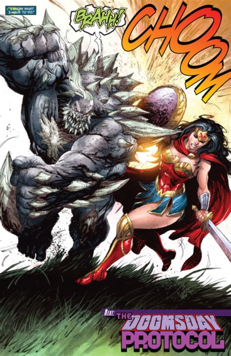 Wonder Woman Vs Doomsday In Action Comics 960 2016 Tyler Kirkham