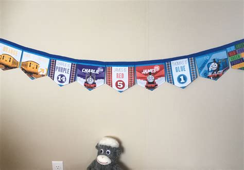 Thomas And Friends Bunting Banner Made Using A Book Panel By Fancy Fox