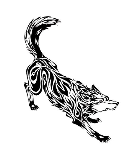 Creeping Wolf Tribal Tattoo by Tofu123 on DeviantArt