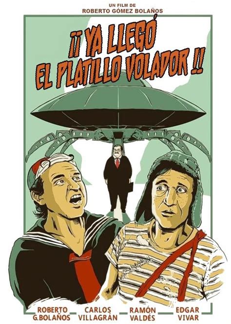 Ya Llego El Platillo Volador Retro Poster Vintage Posters Nerd Geek