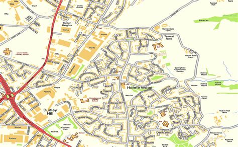 Bradford Street Map I Love Maps