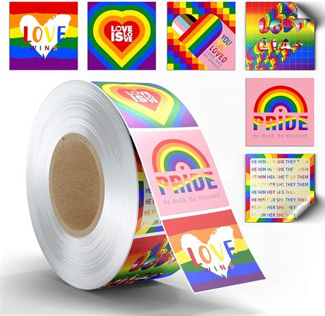 Amazon Pcs Pride Stickers LGBTQ Stickers Gay Pride Flag Stickers Bulk For Pride Parades