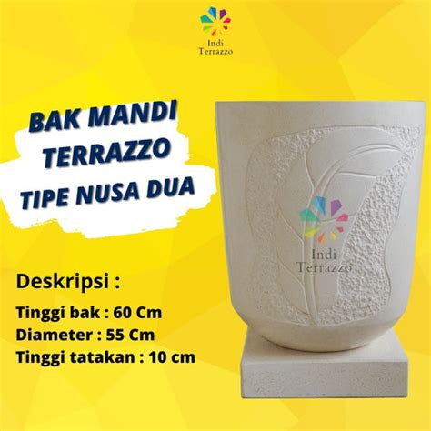 Jual INDI TERRAZZO BAK AIR KAMAR MANDI TERASO BALI TIPE NUSA DUA