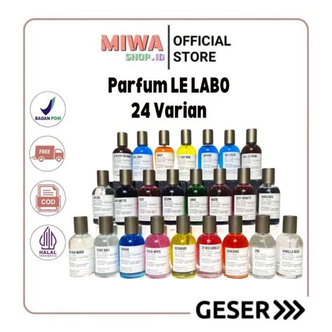 Miwa BPOM Parfum Le Labo 33ml Premium Parfum Li Labo 33ml