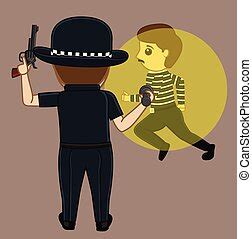 Police chase Stock Illustrations. 145 Police chase clip art images and ...